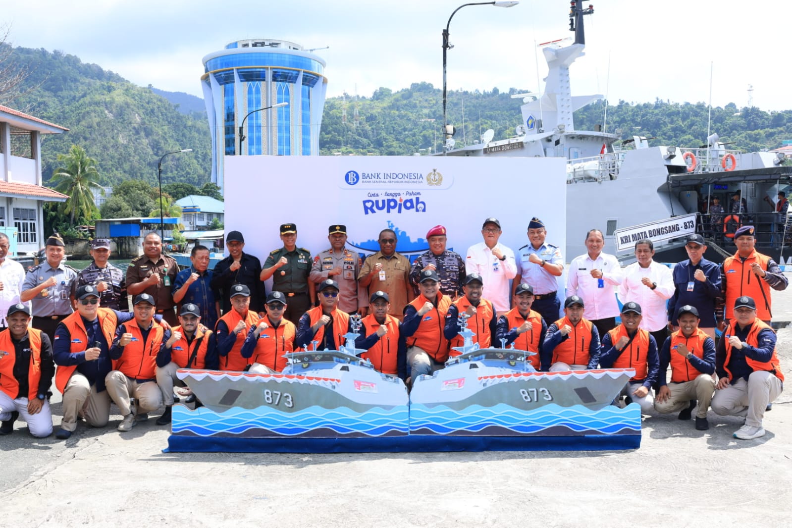 Wakapolda Papua Hadiri Kegiatan ERB Antara Bank Indonesia dan TNI Angkatan Laut
