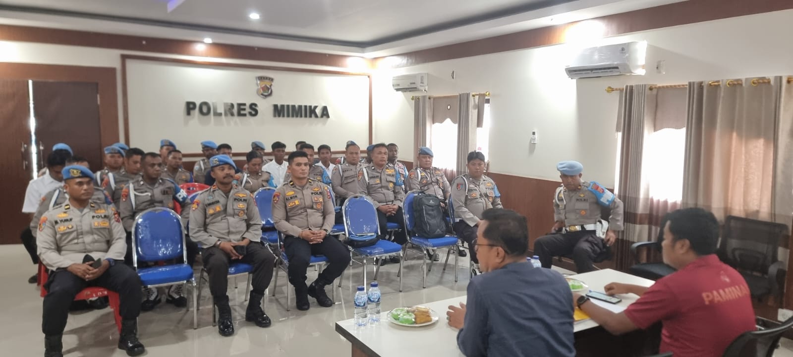 Pelatihan Penelusuran Mental Kepribadian (PMK) untuk Penerimaan Bintara dan Tamtama Polri T.A 2024 di Polres Mimika