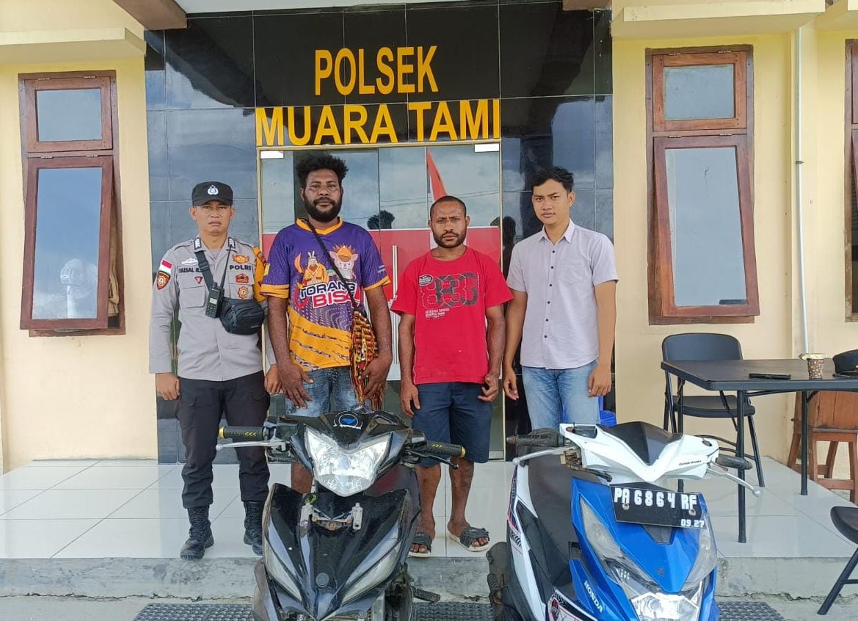 Polsek Muara Tami Serahkan 2 SPM Hasil Curanmor Kepada Pemiliknya