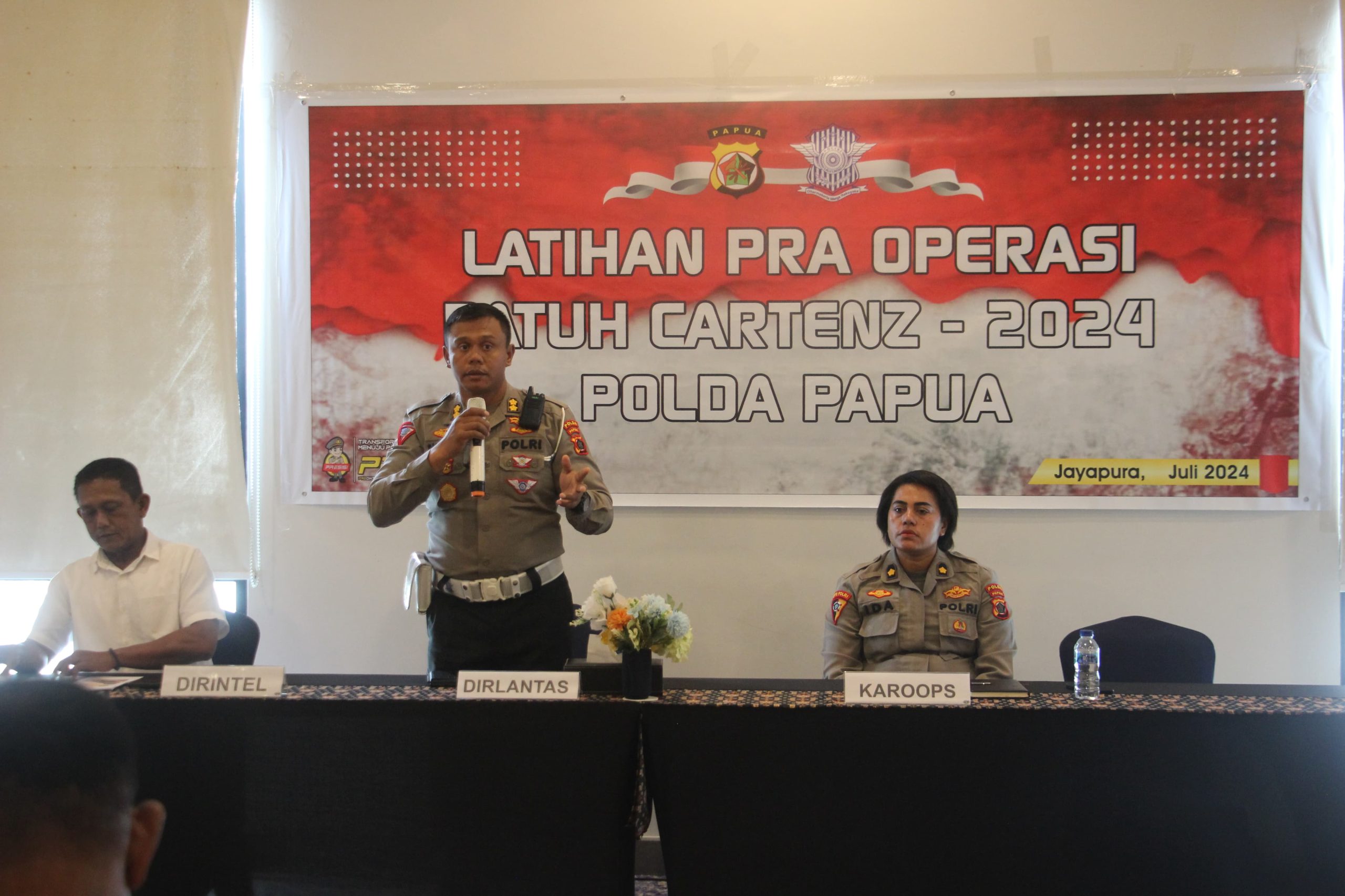 Satlantas Polda Papua Gelar Lat Pra Ops Patuh Cartenz 2024