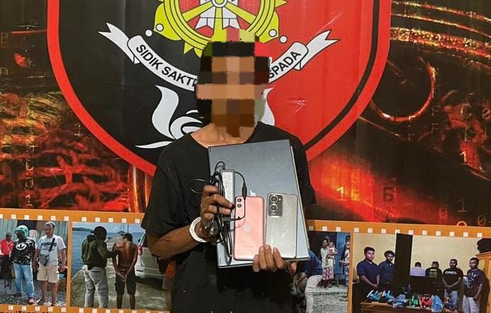 Pelaku Pencurian 3 Unit HP Dan 1 Unit Laptop Di Ringkus SatReskrim Polres Yapen