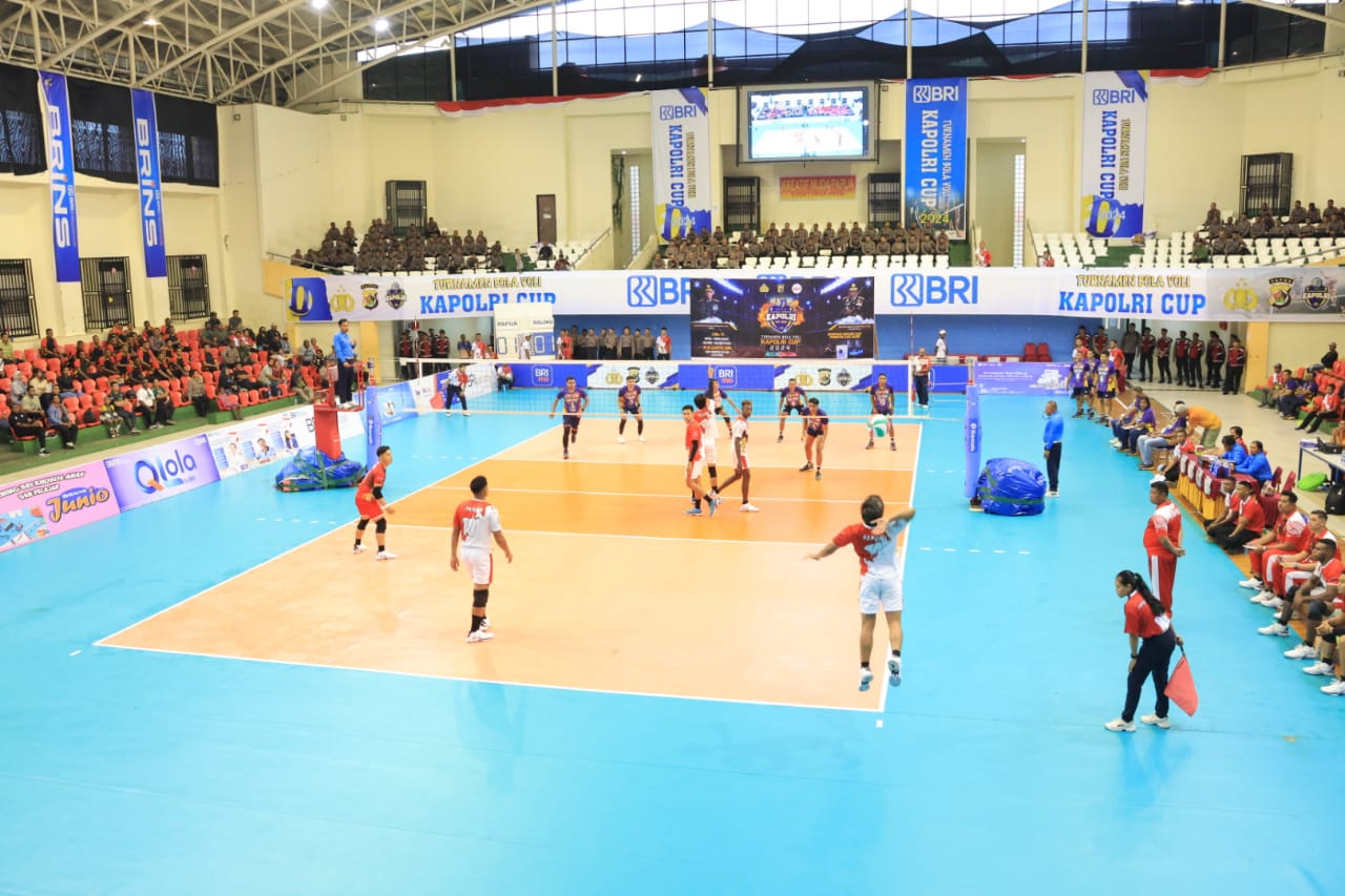Tim Voli Putra Papua Raih Kemenangan Di Laga Perdana Kapolri Cup 2024 Zona VII