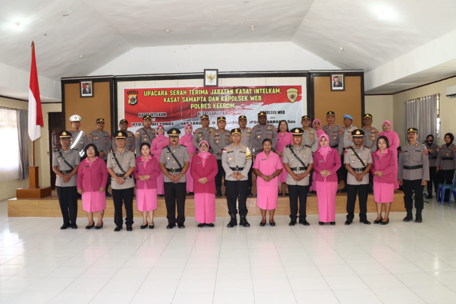 Kapolres Pimpin Sertijab Kasat Intelkam, Kasat Samapta Dan Kapolsek Web Polres Keerom