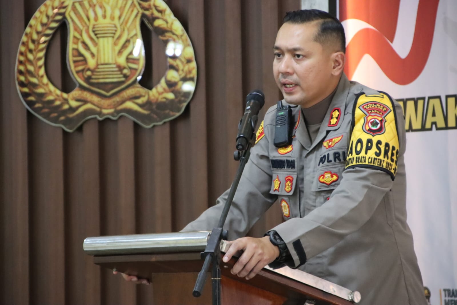 Acara Pisah Sambut, Pesan Kapolres Merauke kepada 3 Pejabat Utama Polres Merauke yang Baru