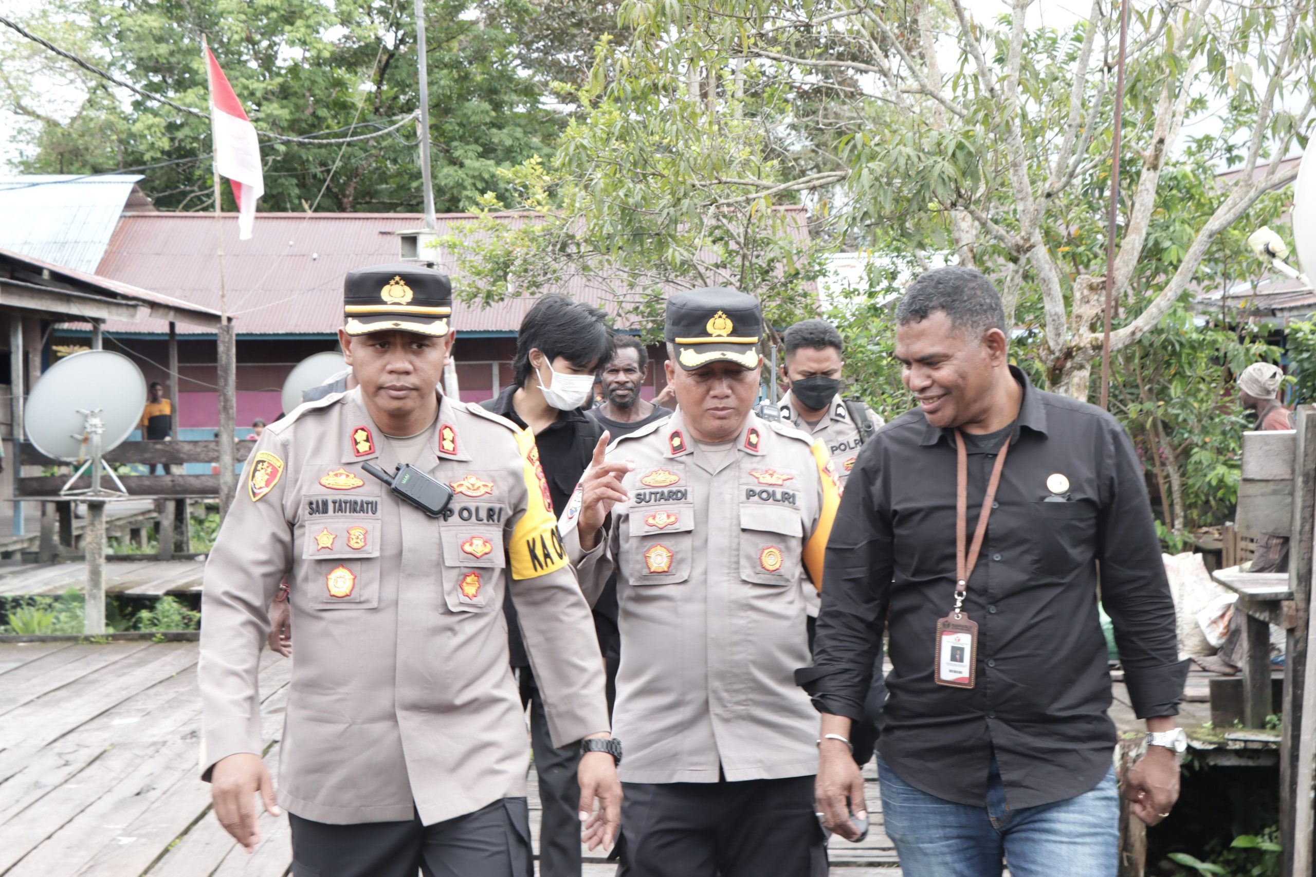 Pastikan Pemilu Damai Kapolres Asmat Turun Langsung Kesiapan Panwaslu Distrik Sawa Erma