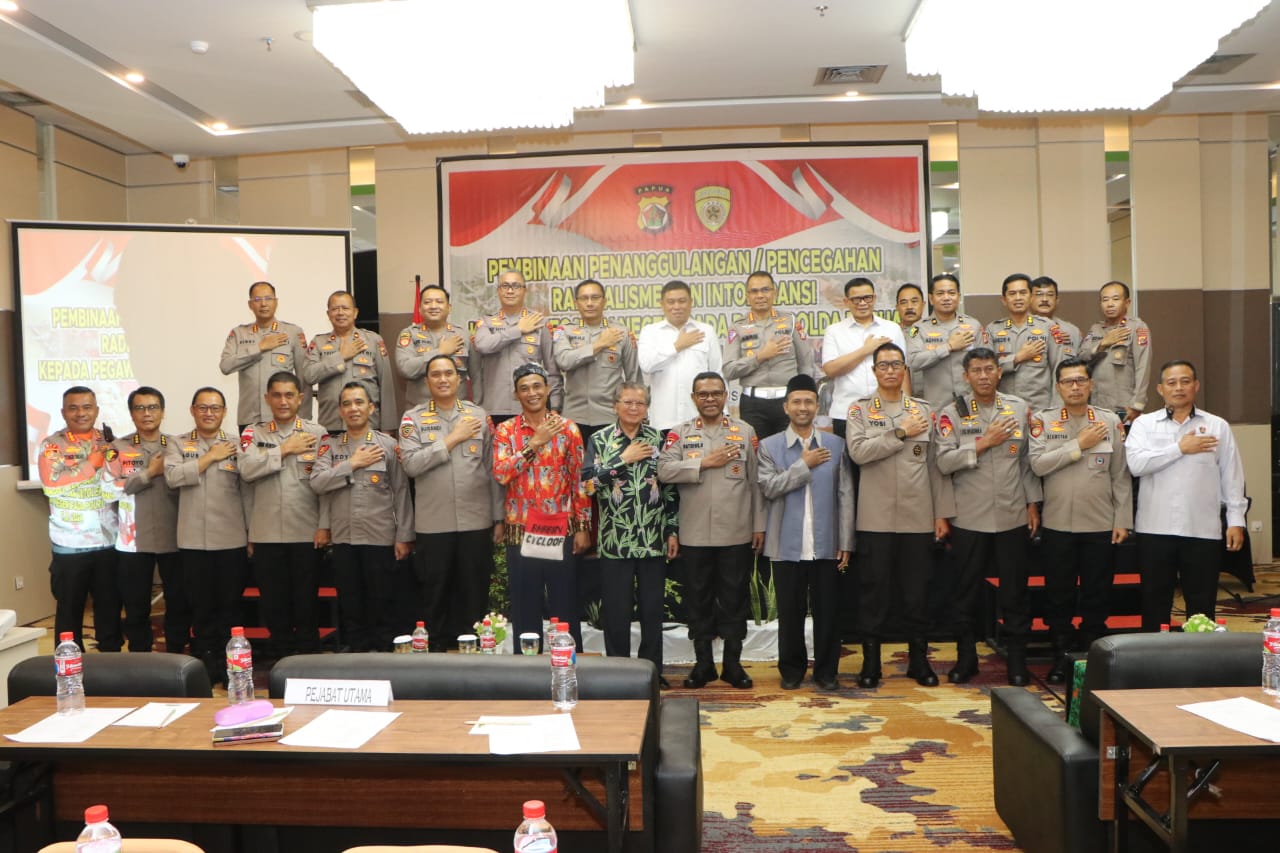 Mengusung Tema Pencegahan Radikalisme, Wakapolda Papua Bergerak Dalam Pembinaan Penanggulangan