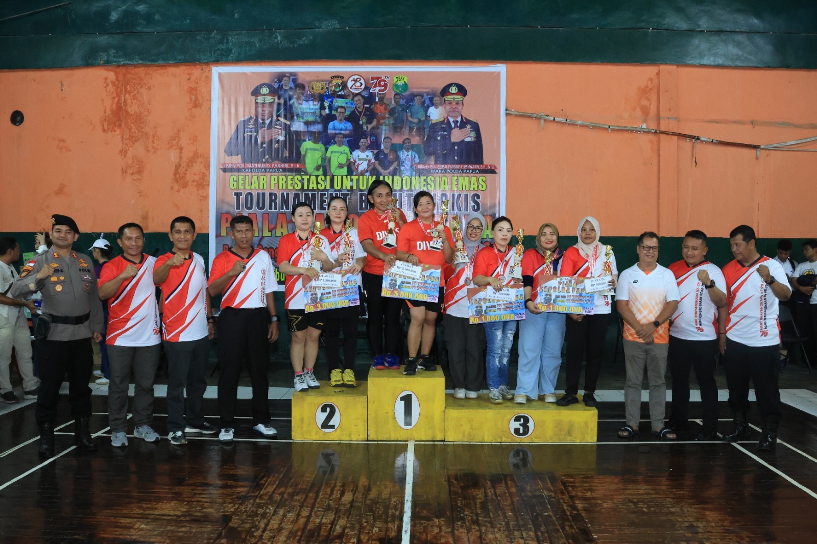 Turnamen Bulutangkis Piala Kapolda Papua Resmi Ditutup, Semarak Hari Bhayangkara dan Kemerdekaan RI