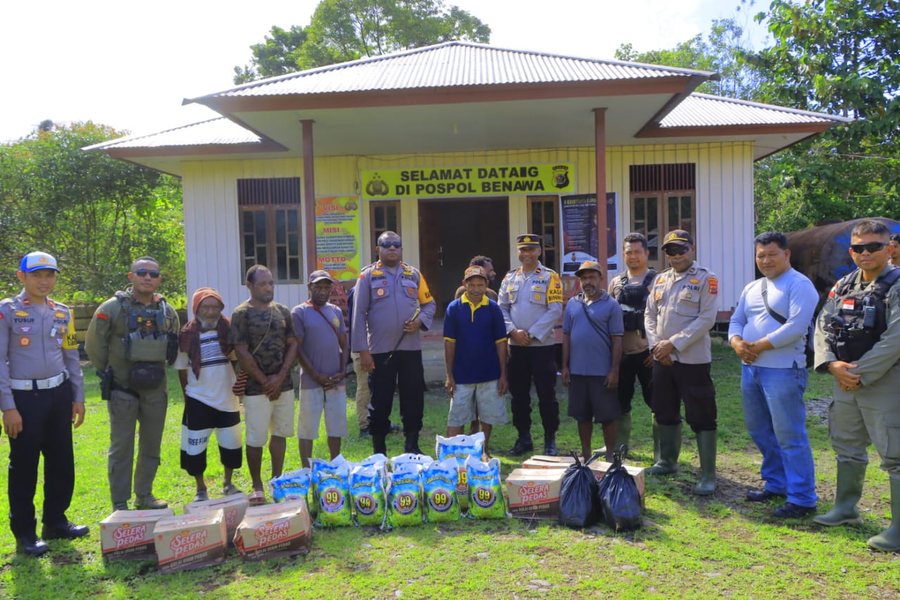 Kunjungan Kerja Kapolres Yalimo di Pospol Benawa, Ini Yang Dilakukannya