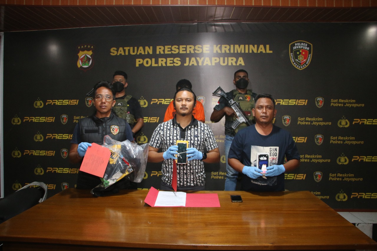 Sat Reskrim Polres Jayapura Bekuk Pelaku Curas di Sentani