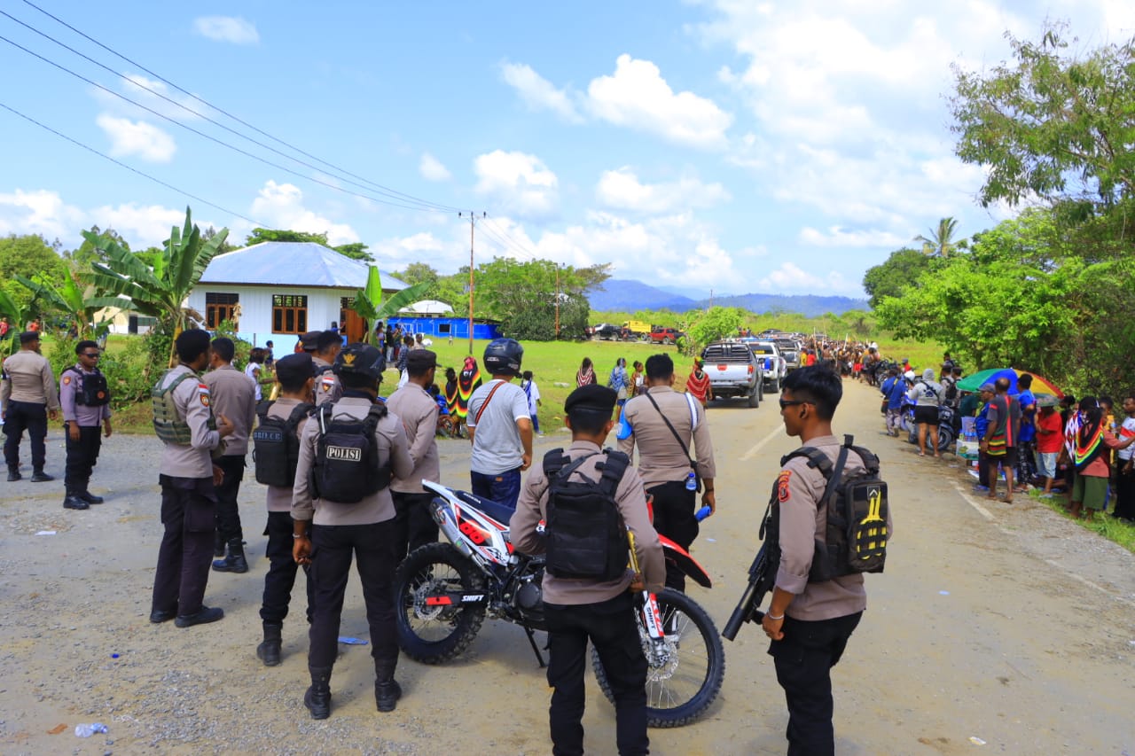 Polres Yalimo Intensifkan Kampanye Terbuka dalam Pilkada Kabupaten Yalimo