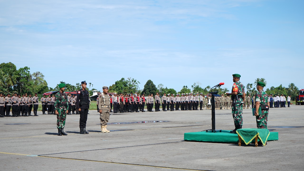 TNI-Polri Gelar Apel Siaga Amankan Pemilukada Papua Tengah, Fokus Pada Potensi Gangguan Keamanan