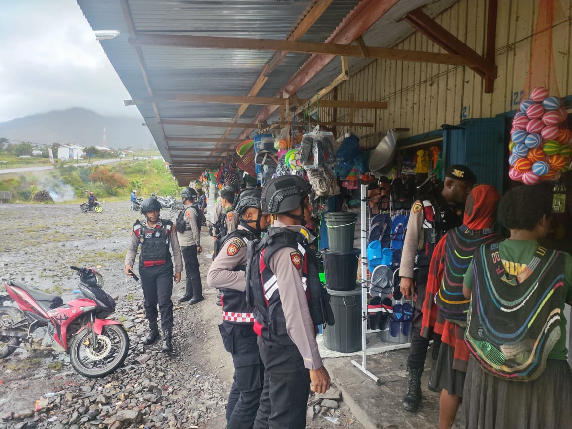 Antisipasi Gangguan Kamtibmas, Polres Puncak Jaya Intensifkan Giat Patroli Dialogis