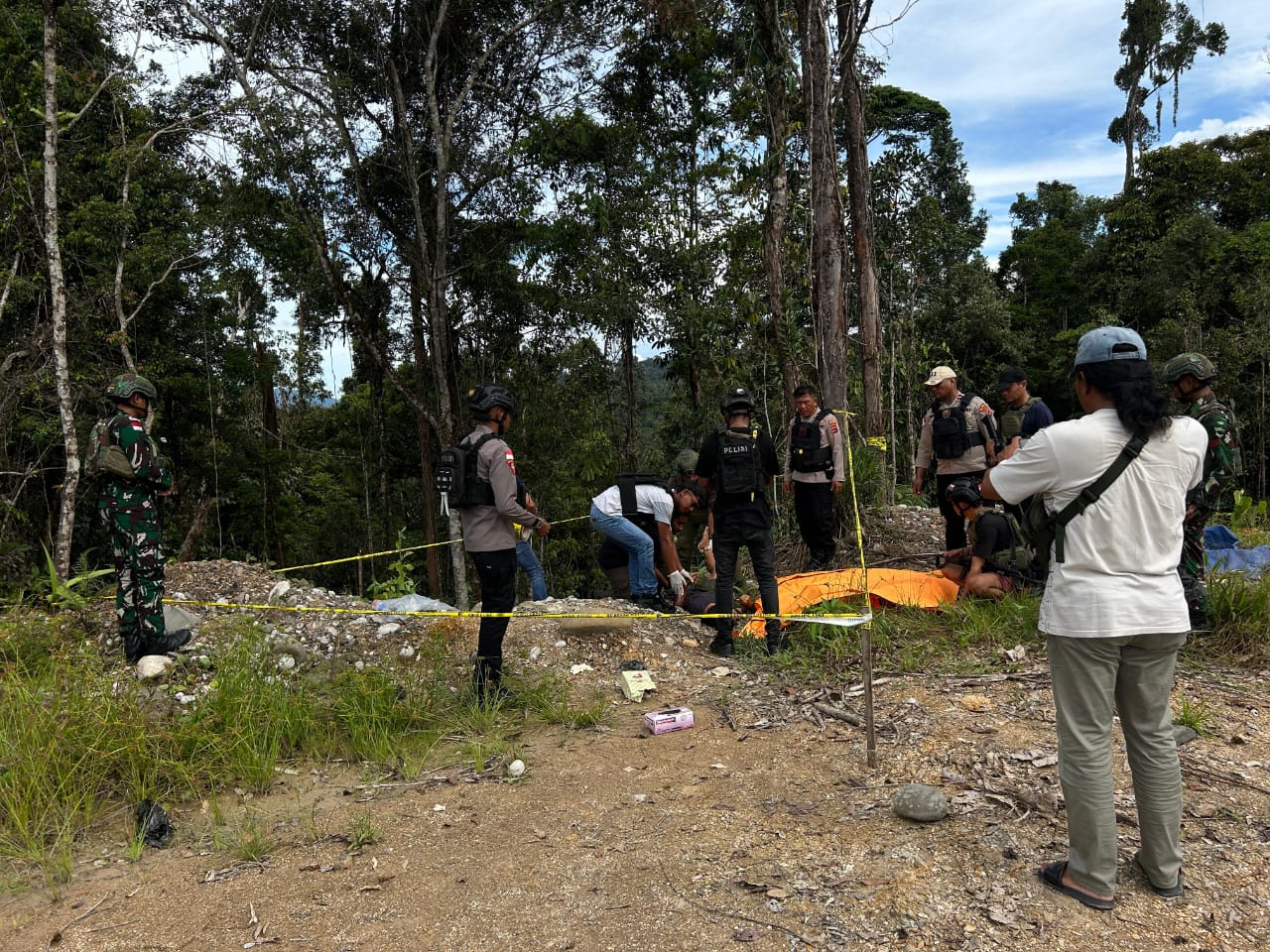 Polres Yalimo Tangani Kasus Penembakan Oleh OTK di Jalan Trans Jayapura Papua