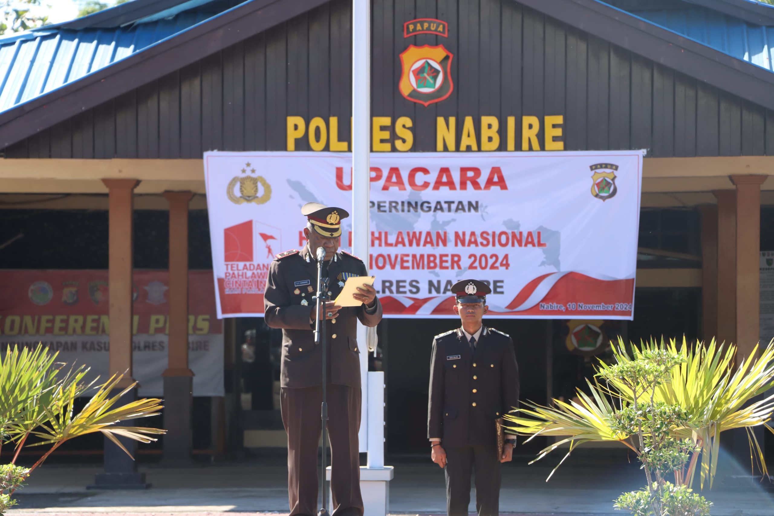Upacara Peringatan Hari Pahlawan ke-79 Polres Nabire Tahun 2024