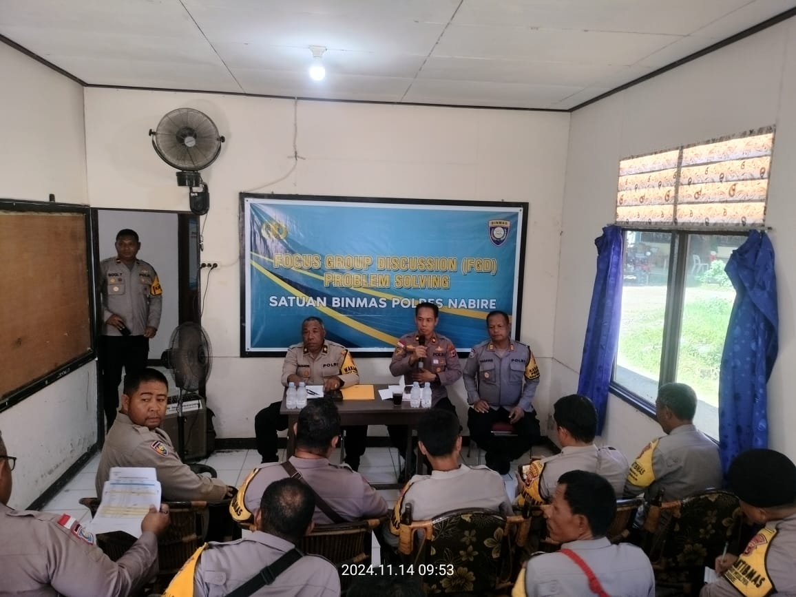 Sosialisasi Program Ketahanan Pangan Kepada Bhabinkamtibmas Polres Nabire