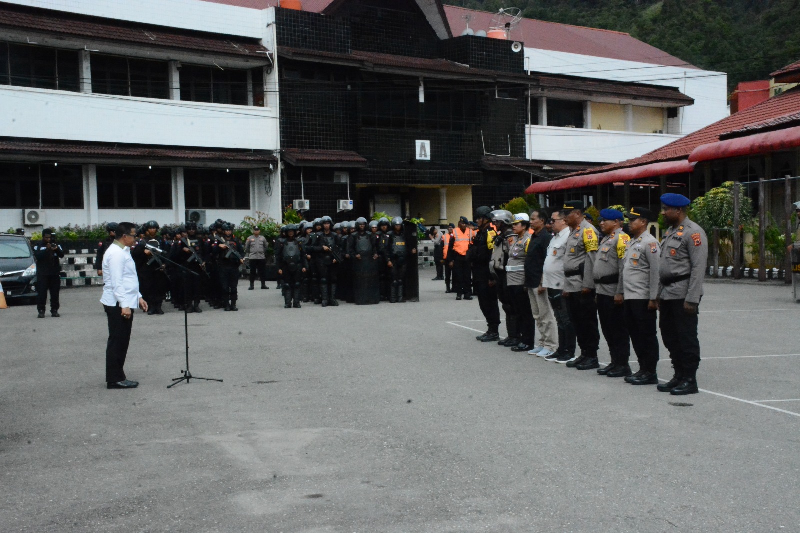 Apel Kesiapan Pengamanan Tahapan Pungut Suara Satgasopswil Papua Ompc II-2024