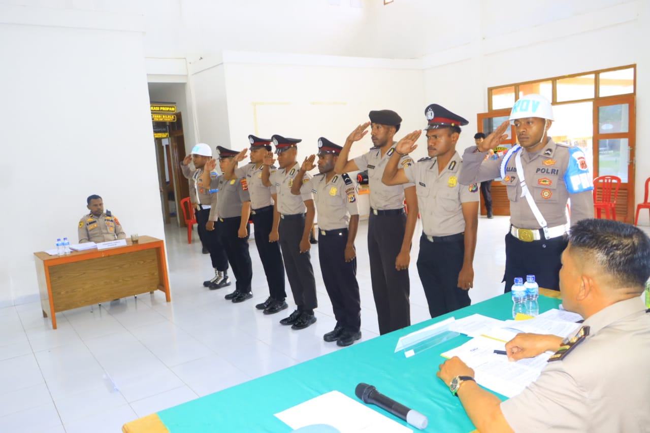 Polres Yalimo Melaksanakan Sidang Disiplin Polri