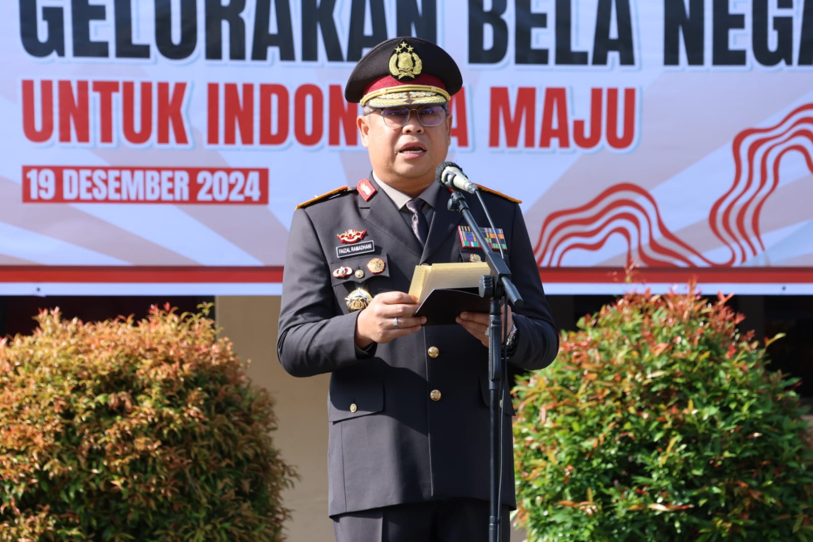 Upacara Peringatan Hari Bela Negara Ke-76, Wakapolda Papua Teguhkan Komitmen Persatuan Bangsa