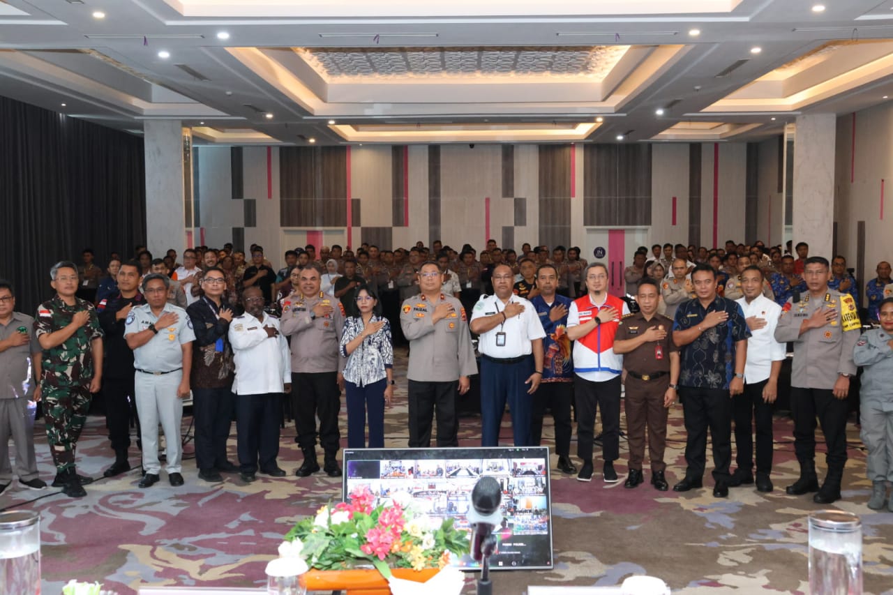Antisipasi Kamtibmas Jelang Nataru Polda Papua Gelar Rapat Koordinasi
