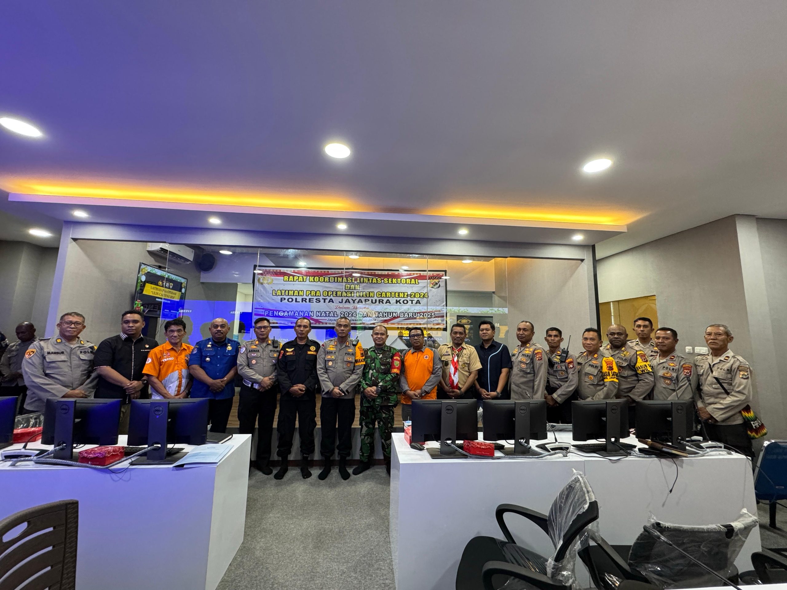 Polresta Gelar Rakor Lintas Sektoral dan Latpra Operasi Lilin Cartenz-2024 Jelang Nataru