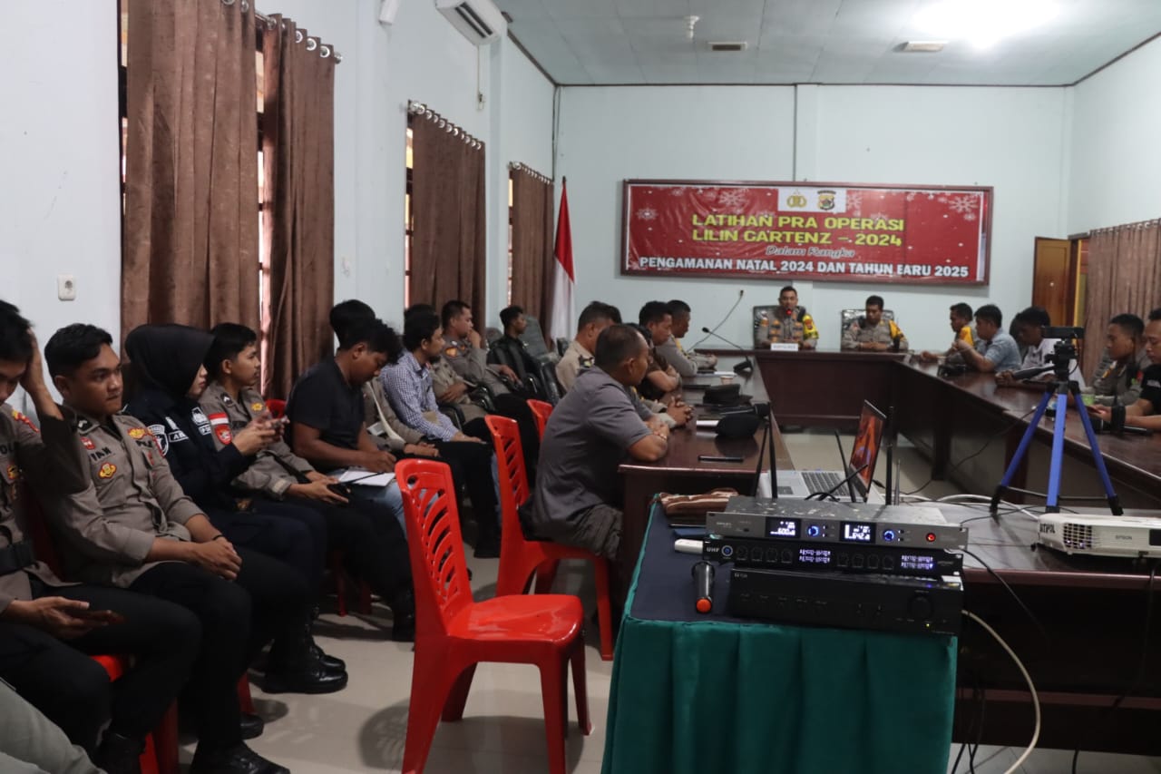 Polres Boven Digoel Laksanakan Latihan Pra Operasi Lilin Cartenz 2024 Latihkan Personel Pengamanan Nataru