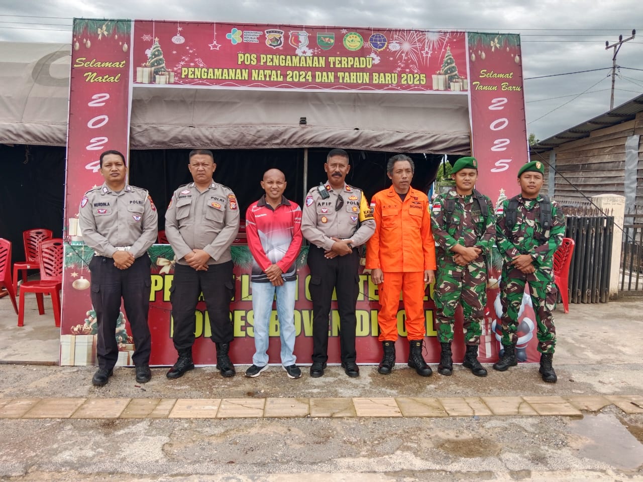 Operasi Lilin Cartenz 2024 Polres Boven Digoel Dirikan Pos Terpadu