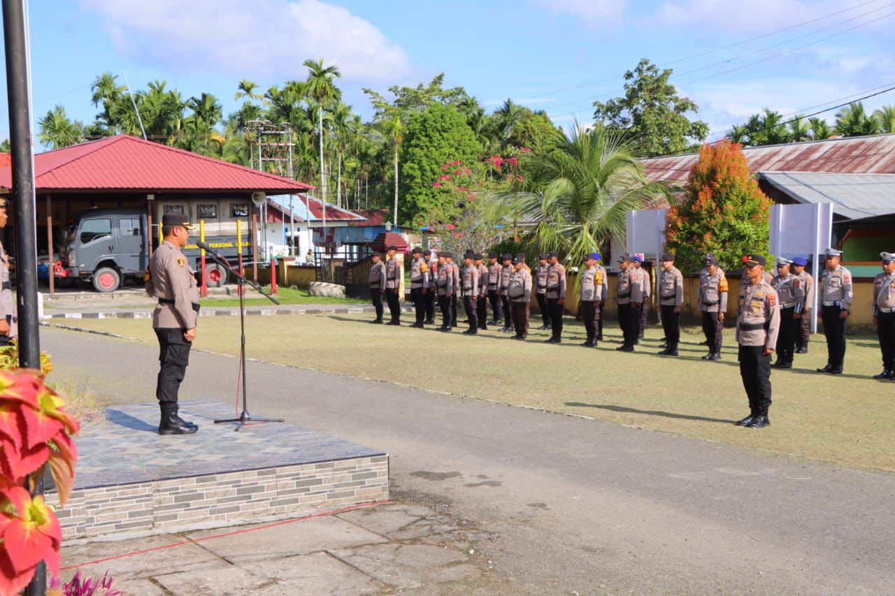 Amankan Malam Tahun Baru 2025, Polres Waropen Gelar Apel Kesiapan Pengamanan