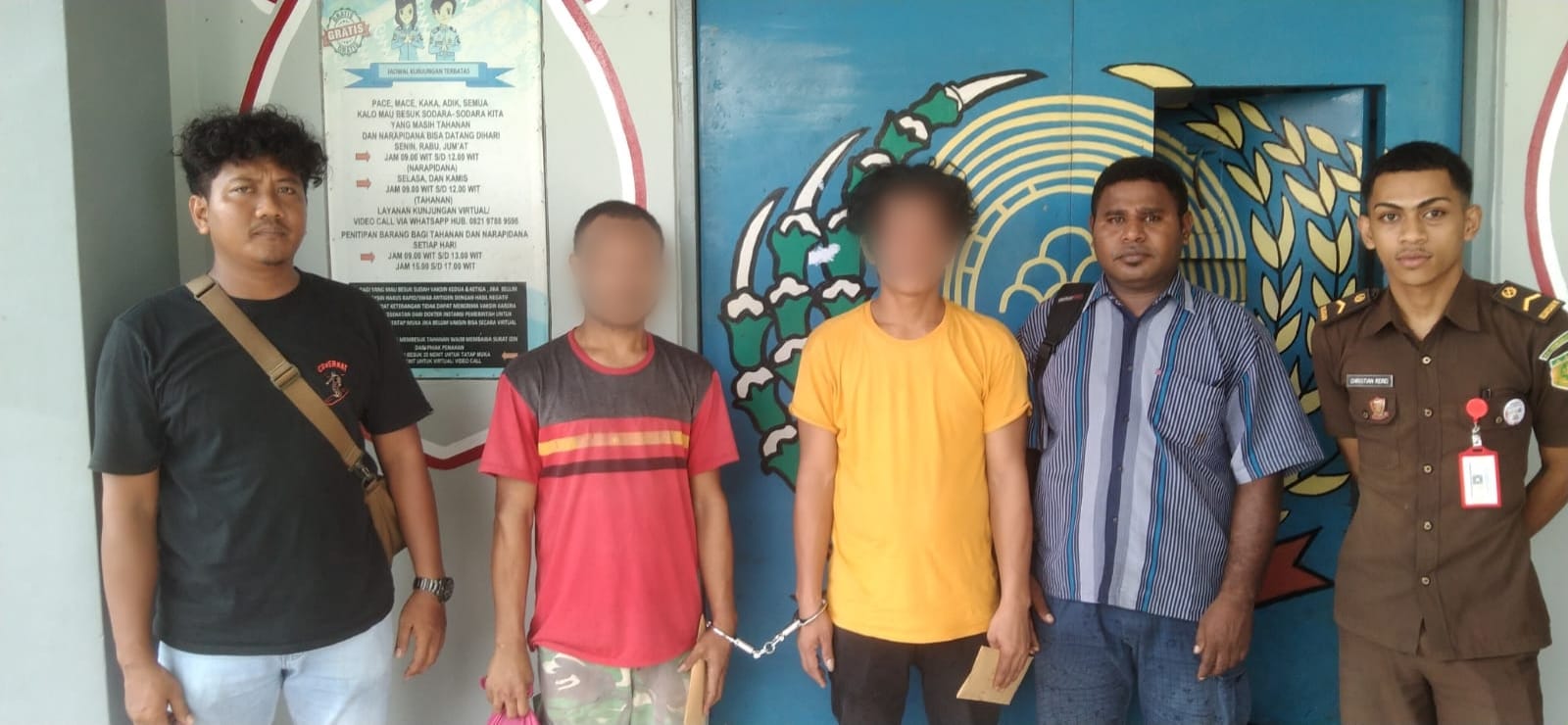 Polres Boven Digoel Serahkan Tersangka dan BB Narkotika Jenis Ganja Ke Kejaksaan Negeri Merauke