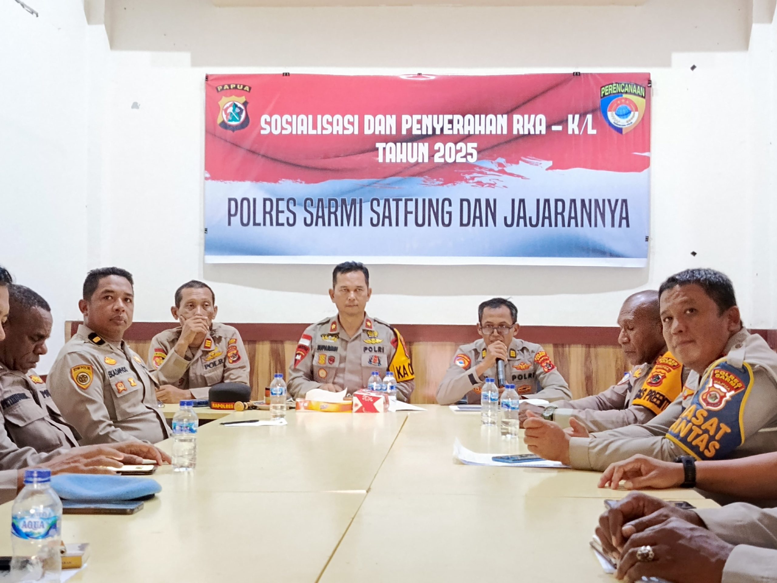 Polres Sarmi Gelar Sosialisasi DIPA dan Penyerahan RKA-KL T.A 2025 Serta Penandatanganan Pakta Integritas