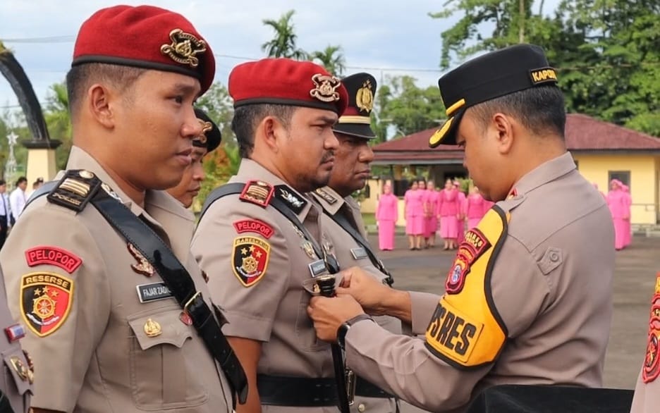 Kapolres Pimpin Sertijab 3 Perwira Menengah Polres Mimika