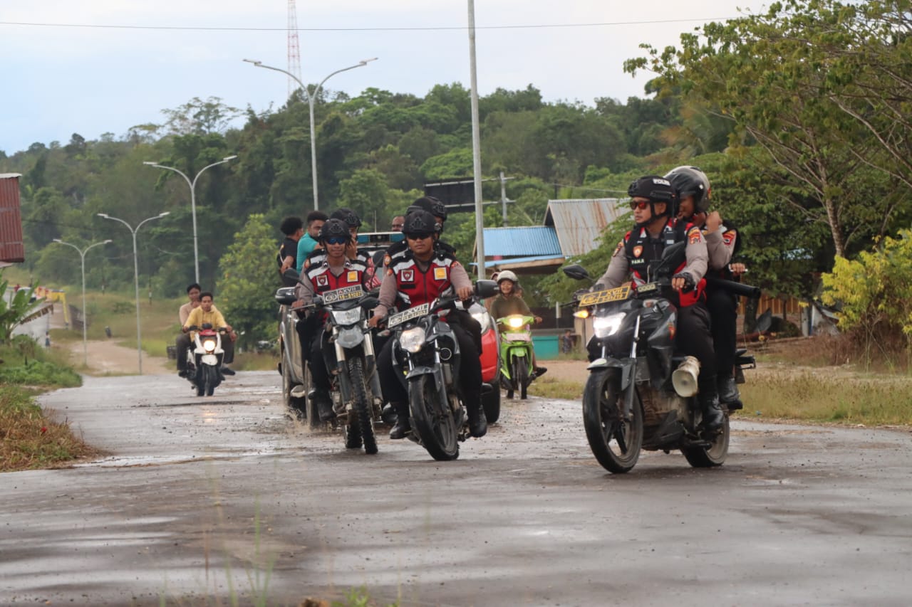 Polres Boven Digoel gelar Patroli Gabungan Jelang Putusan MK PHP Pilkada 2024.