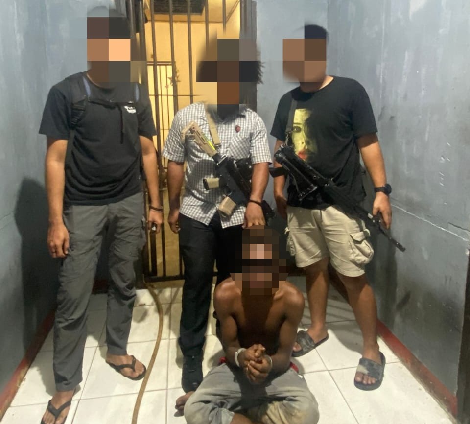 Tersangka Pengrusakan Kios Samping Toko Pratiwi Berhasil Di  Bekuk Tim Elang Rawa Polres Mappi.