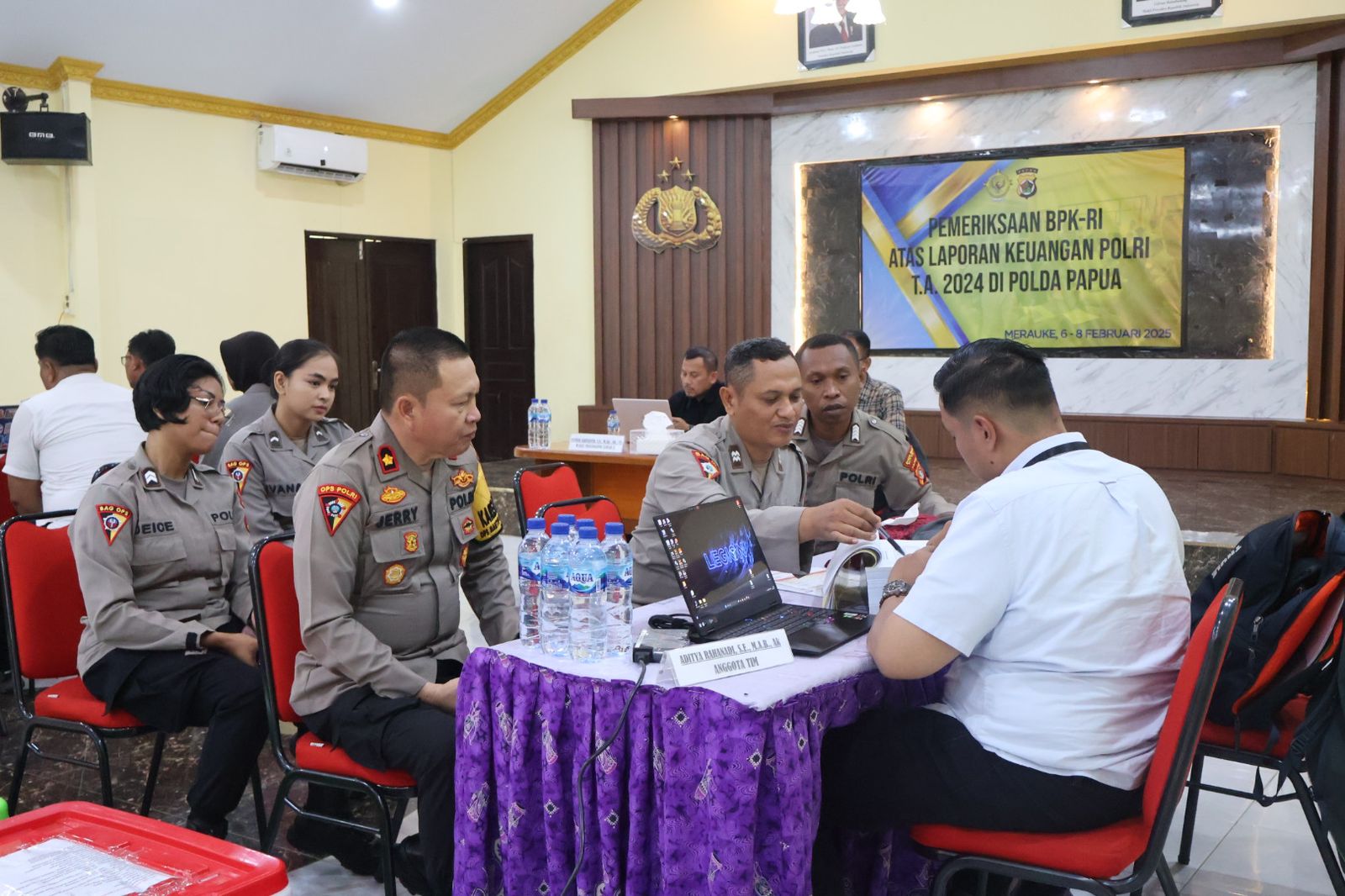 BPK RI melaksanakan Pemeriksaan Rutin Tahunan Penggunaan Keuangan Negara Pada Polres Merauke Polda Papua