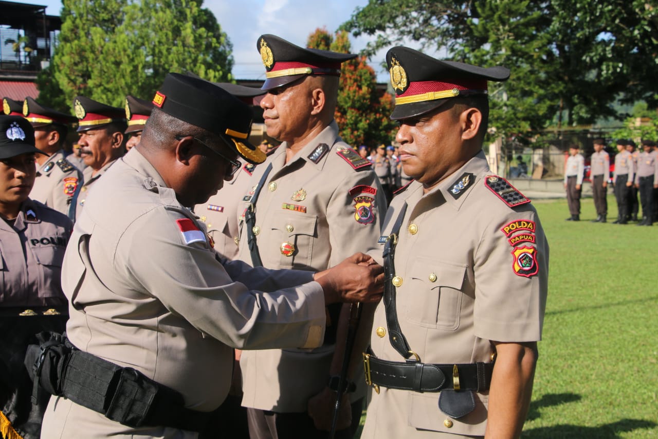 Kapolres Jayapura Pimpin Sertijab Sejumlah Pejabat di Jajaran Polres Jayapura