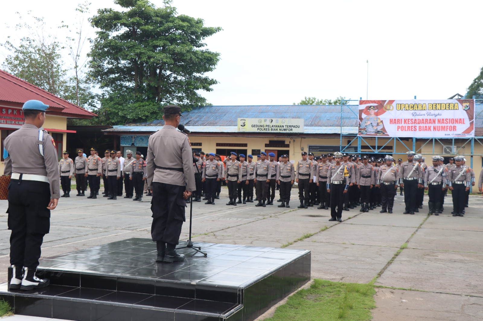 Polres Biak Numfor Gelar Upacara Hari Kesadaran Nasional
