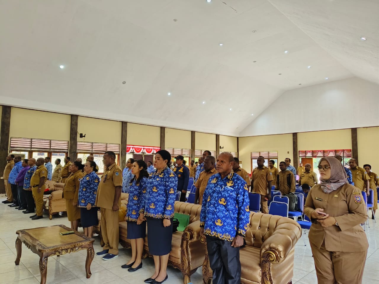 Kapolres Sarmi Ikuti Penyerahan DPA-SKPD T.A 2025