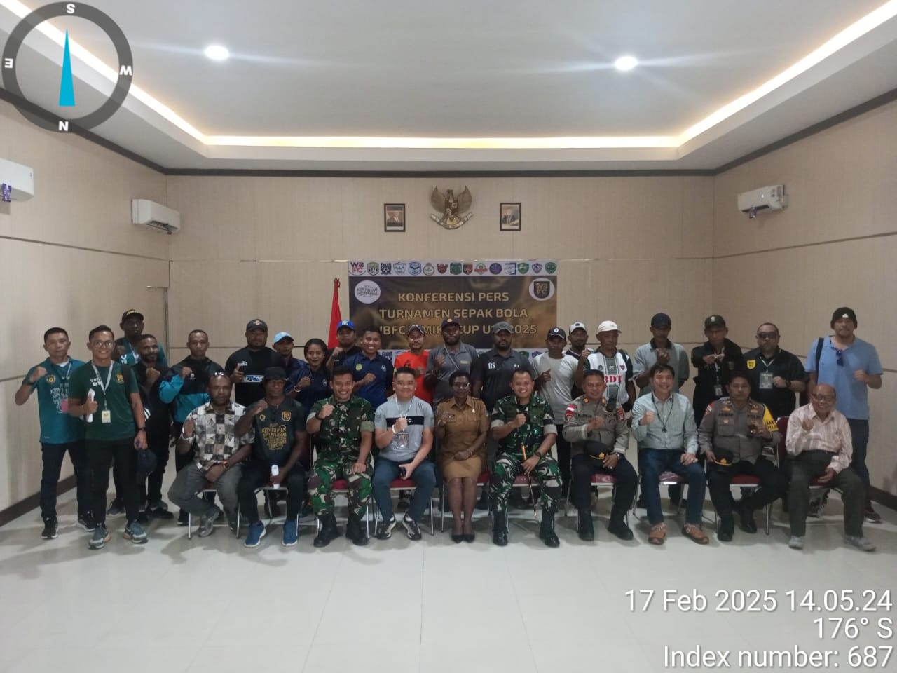 Kasubbag Bin Ops Polres Mimika Hadiri Pembukaan Turnamen WBFC U-16 Resmi Dibuka di Mako Brigif Raider 20/IJK Timika
