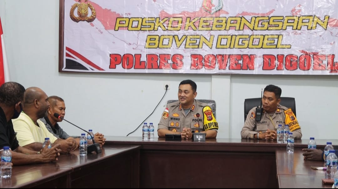 Kapolres Boven Digoel Apresiasi Ricolumbus Omba Berjiwa Besar Yang Menerima Putusan MK