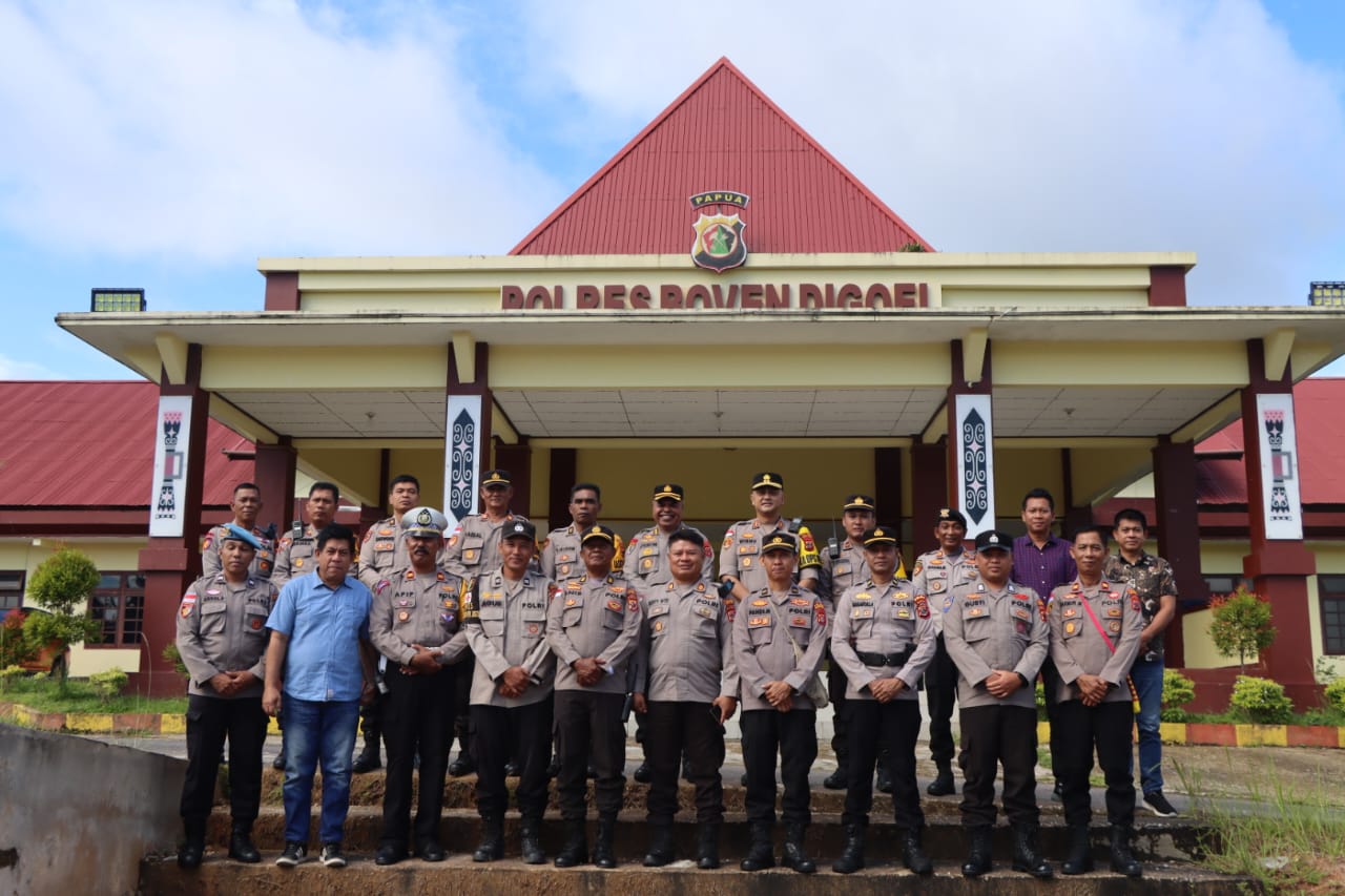 IRWASDA POLDA PAPUA LAKSANAKAN  KUNJUNGAN KERJA PADA POLRES BOVEN DIGOEL