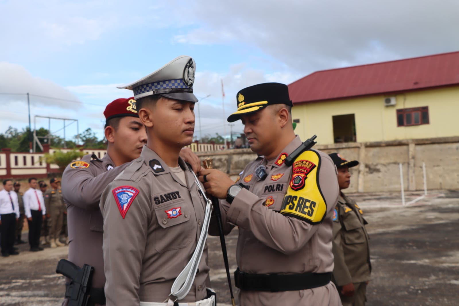 Polres Boven Digoel Laksanakan Apel Gelar Pasukan Ops Ketupat 2025.