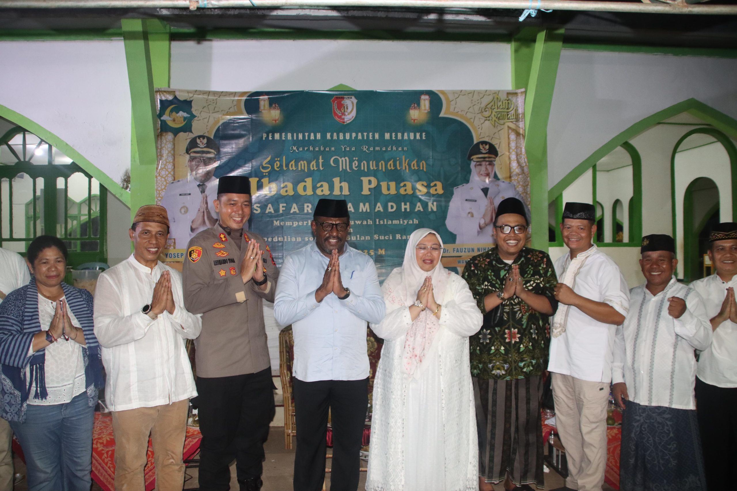 Kapolres Merauke Hadiri Kegiatan Safari Ramadhan di Masjid Nurul Huda Kampung Sota