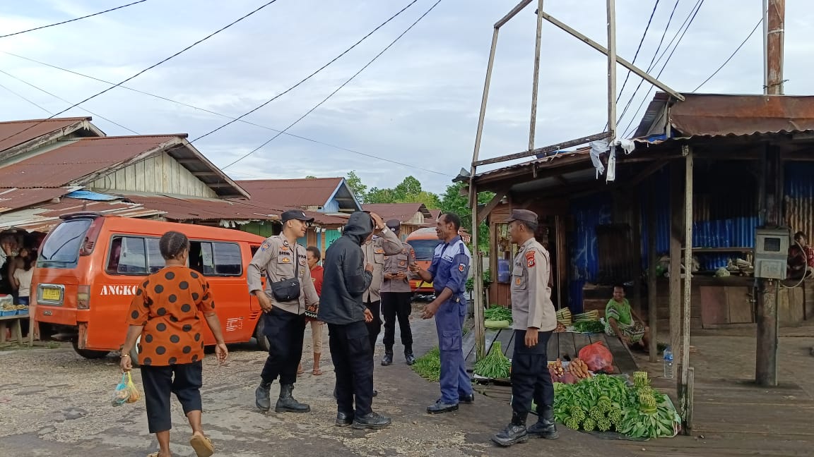 Tetap Jaga Kamtibmas Polisi Tingkatkan Patroli Pasca Putusan MK Sidang PHP Pilkada 2024 Kabupaten Boven Digoel