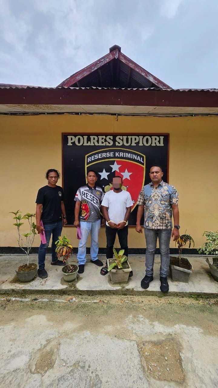Pelaku Penganiayaan di Tangkap Sat Reskrim Polres Supiori