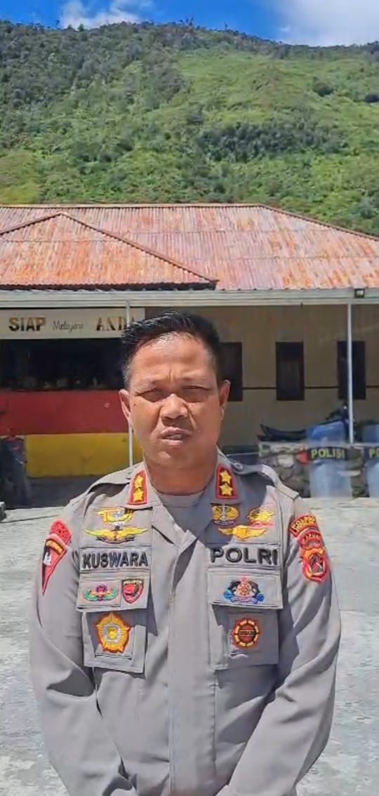 Kapolres Puncak Jaya: Pasca Aksi Saling Serang Antara Massa Pendukung Paslon Kemarin, Situasi Kamtibmas Sampai Dengan Saat Ini Masih Aman Kondusif