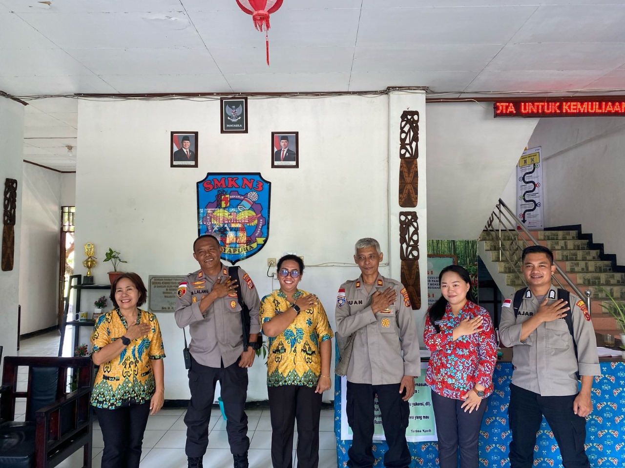 Hendak Tanam Wawasan Kebangsaan di Sekolah, Satgas Si-Ipar Koordinasi dengan SMK N3 Jayapura