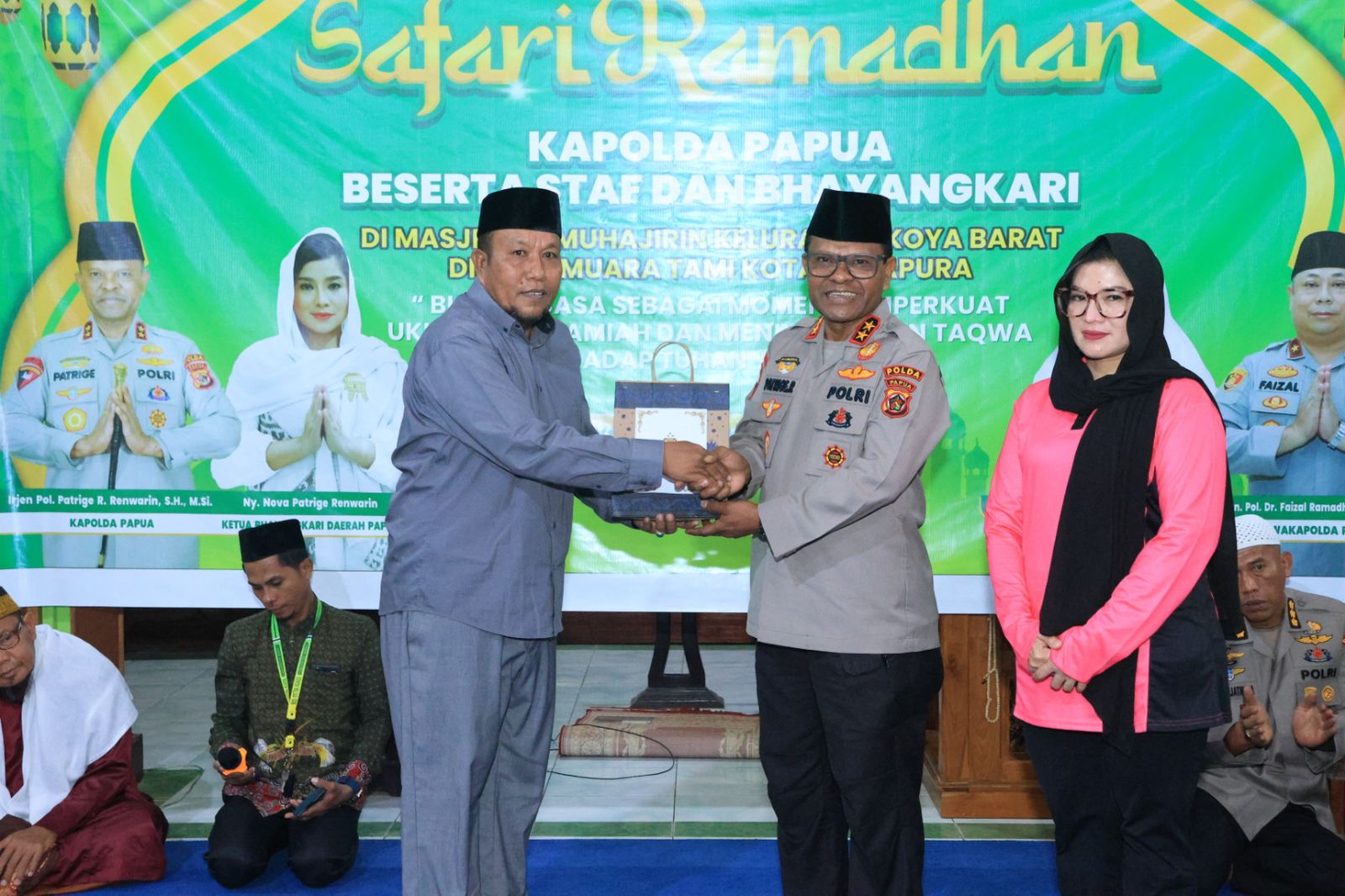 Kapolda Papua Lakukan Safari Ramadhan di Masjid Al-Muhajirin Koya Barat, Kota Jayapura
