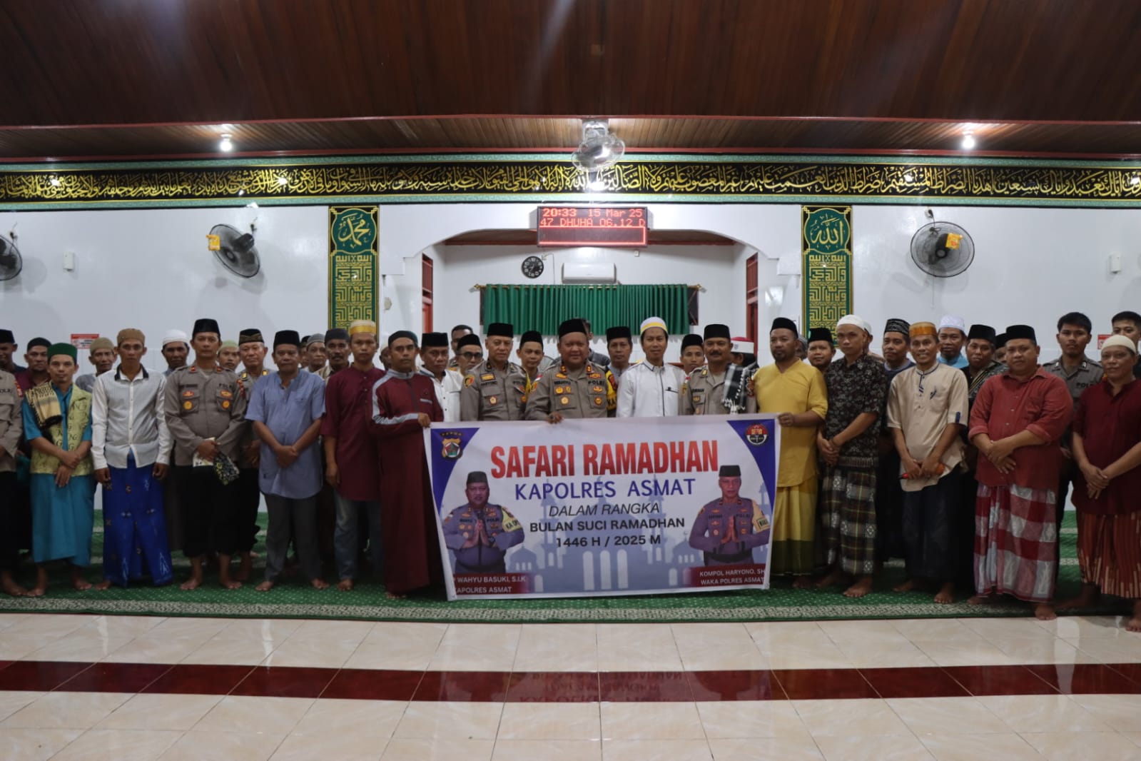 Kapolres Asmat Bersama Anggota Laksanakan Safari Ramadhan 1446 H
