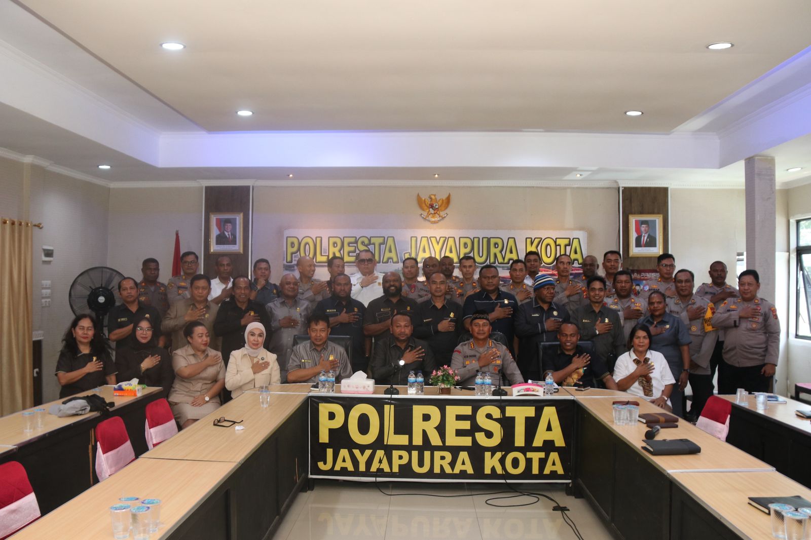 DPR Kota Jayapura Sambangi Polresta Bahas Kamtibmas Jelang Lebaran