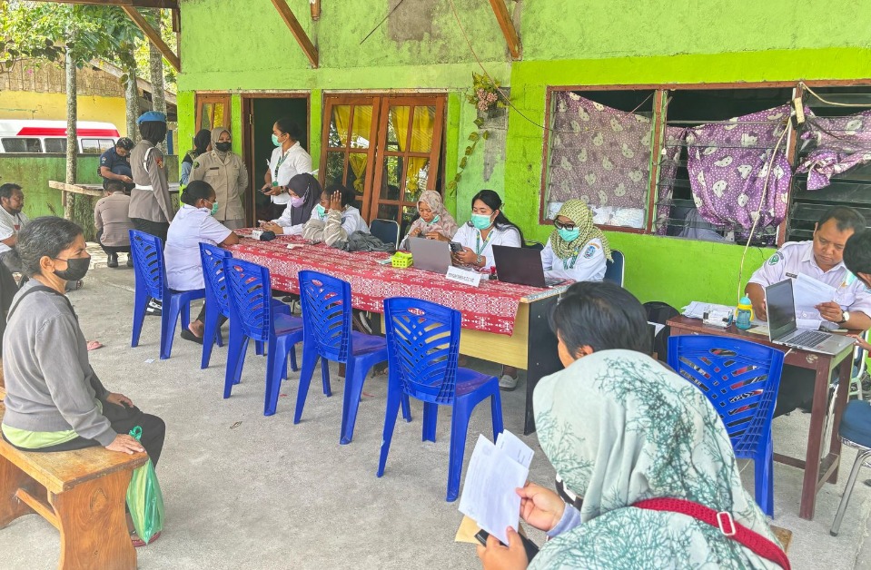 Subsatgas Keladi Sagu Polres Jayapura Bersama Puskesmas Komba Perkuat Program Penanganan Stunting