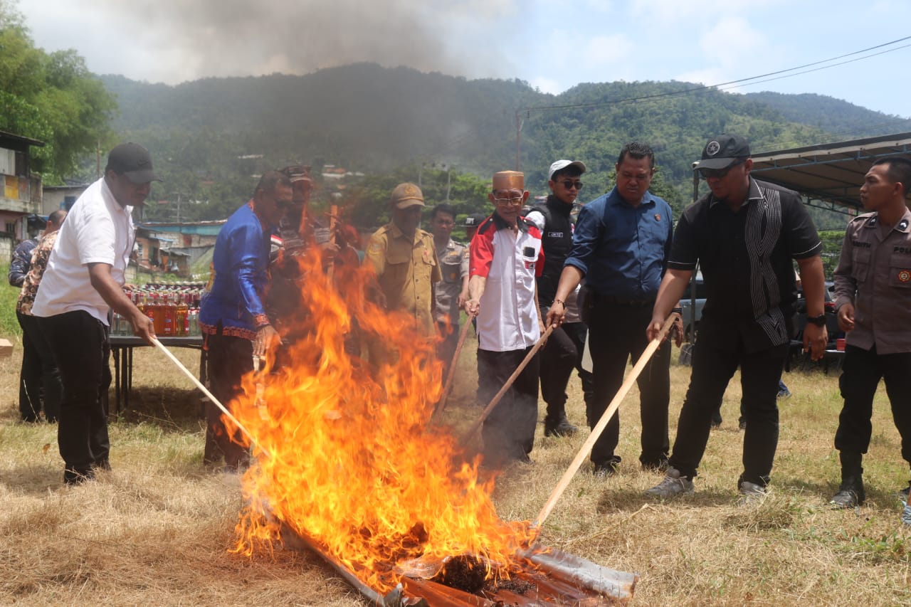 Sat Narkoba Polresta Musnahkan Barang Bukti Hasil Sitaan, Temuan dan Razia Triwulan Pertama Tahun 2025